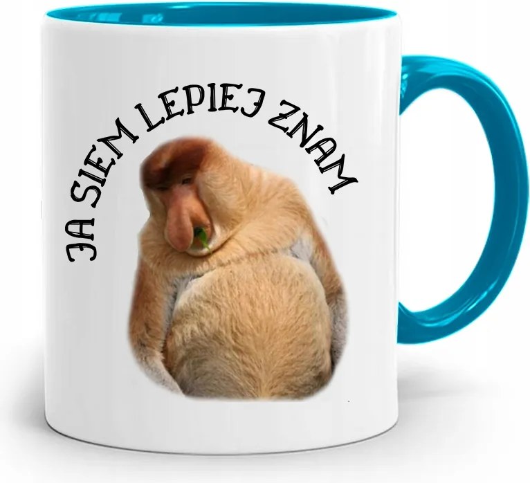 Kék Hordozós Bögre Janusz Én Sokkal Jobban Ismerem A fényképes nyomatot