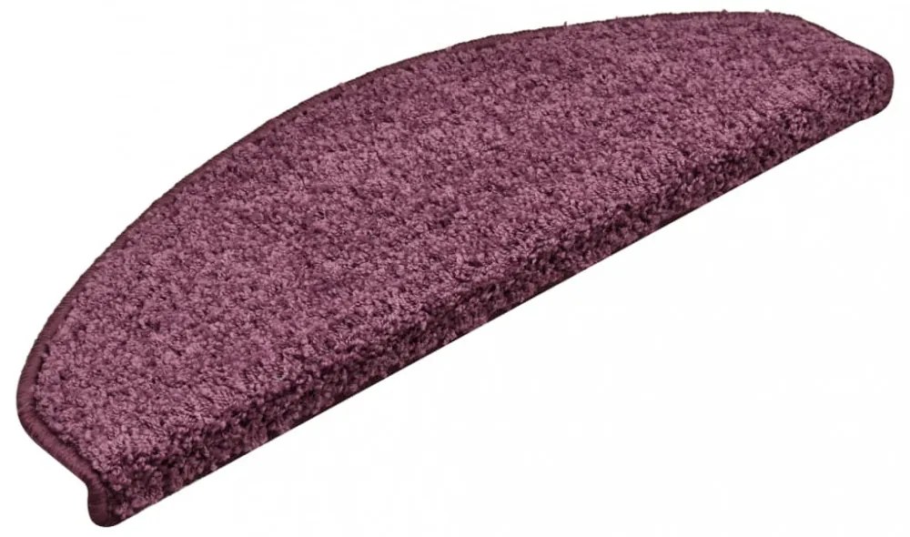 15 db sötétlila lépcsőszőnyeg 65 x 21 x 4 cm