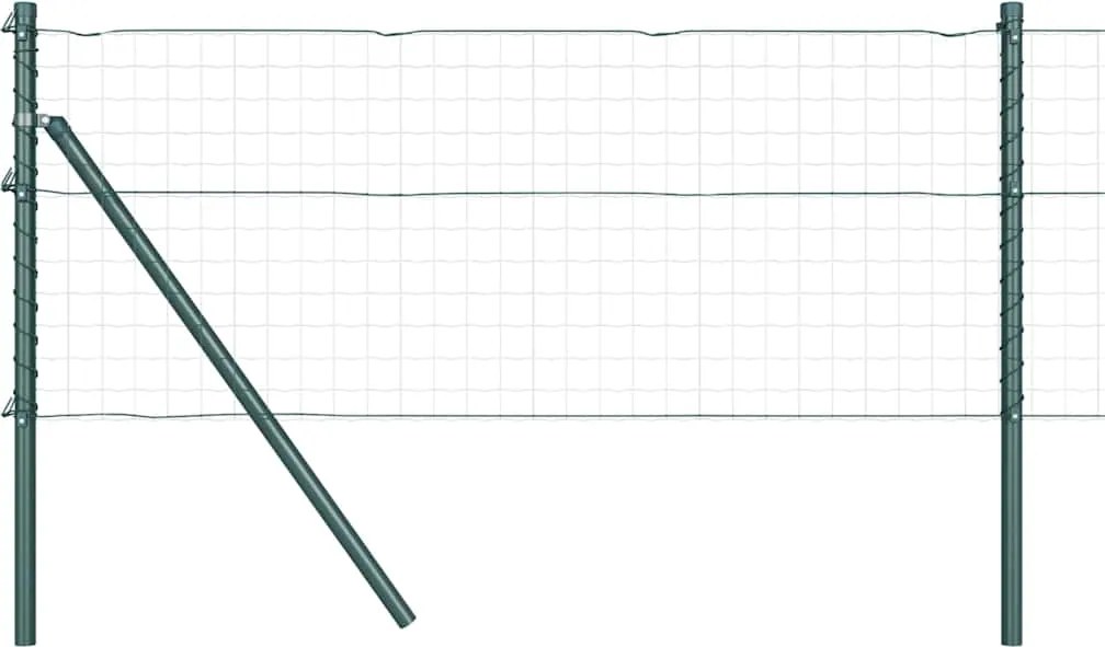 vidaXL Kerítésoszlop 26 pcs Zöld 3,2 x 3,2 x 100 cm