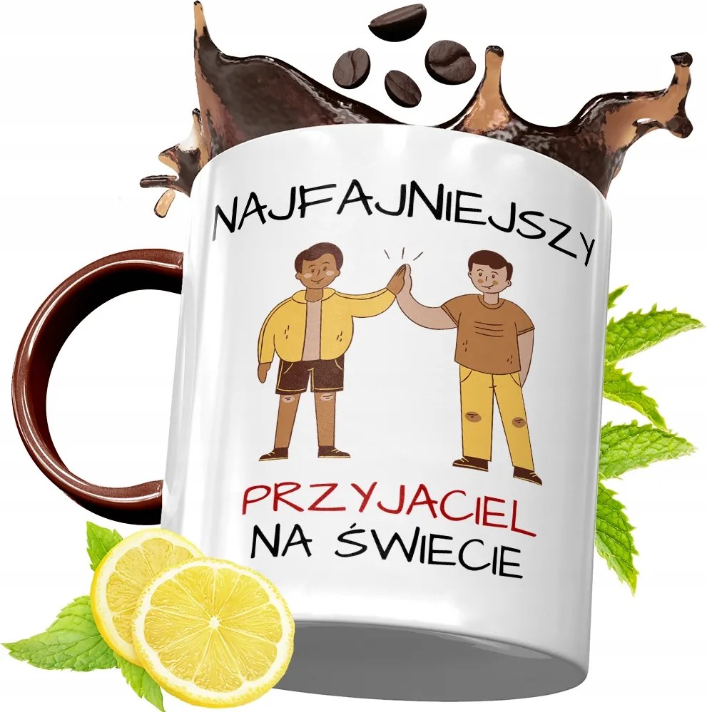 Bordó Bögre Barátnak Születésnapra Ajándék fényképes nyomattal