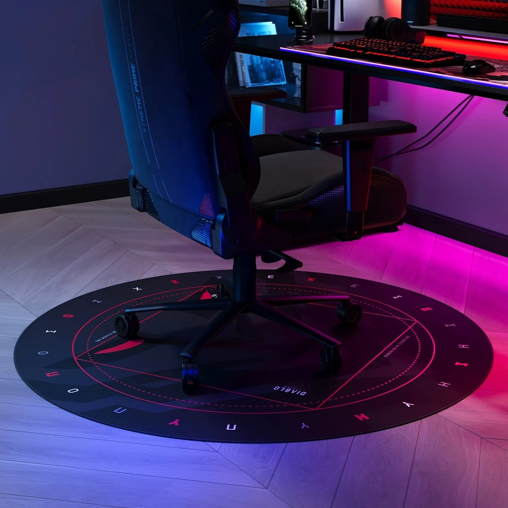 Védőszőnyeg gamer székhez mintával