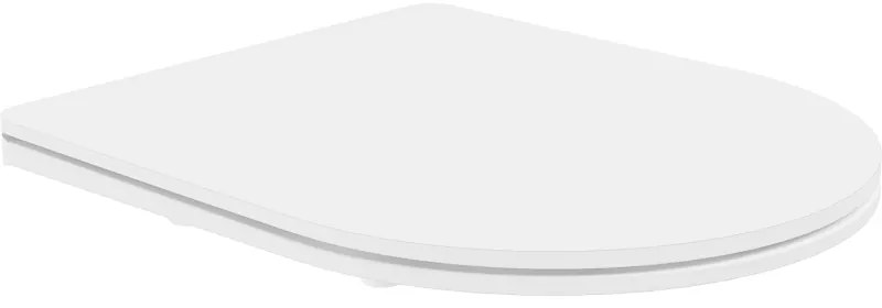 Mexen lassan csukódó slim deska, duroplast, fehér matt - 39740001