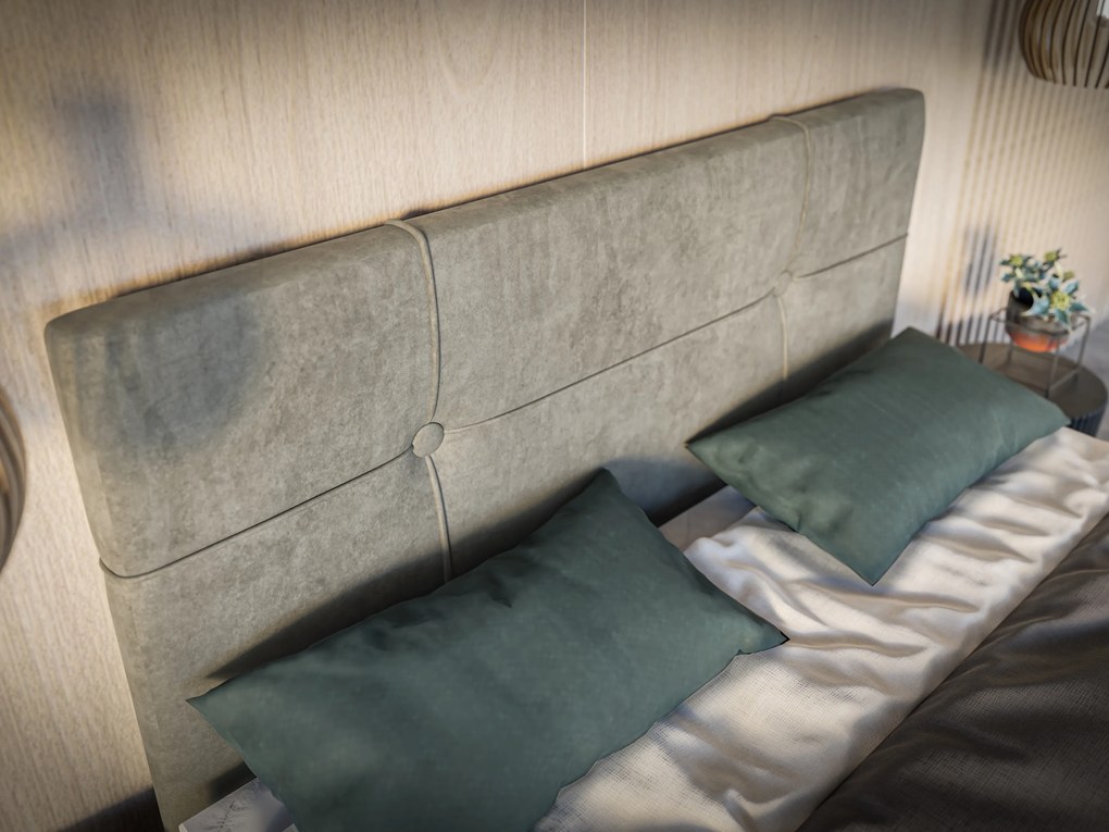 Egyszemélyes ágy boxspring 90 cm Nivela (beton) (matraccal és tárolóhellyel). Akció -17%. 1054615