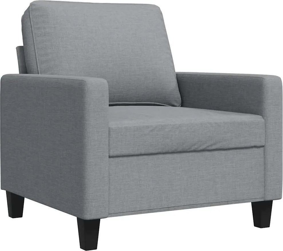 vidaXL világosszürke szövet kanapéfotel 60 cm