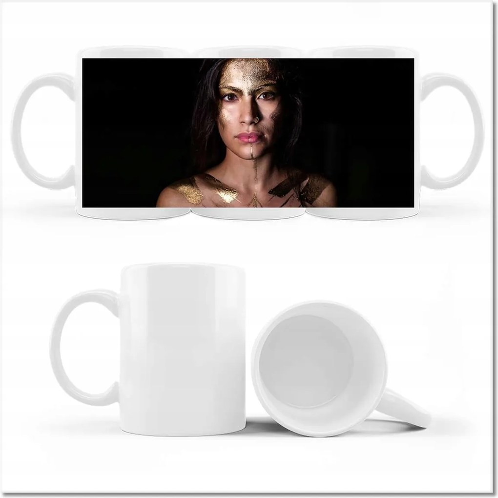 Nyomott mintás bögre Csaj Lány Nő