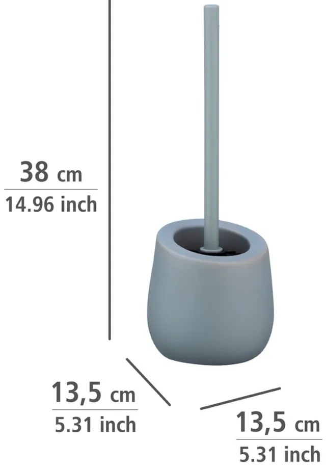 Badi szürke kerámia WC-kefe - Wenko