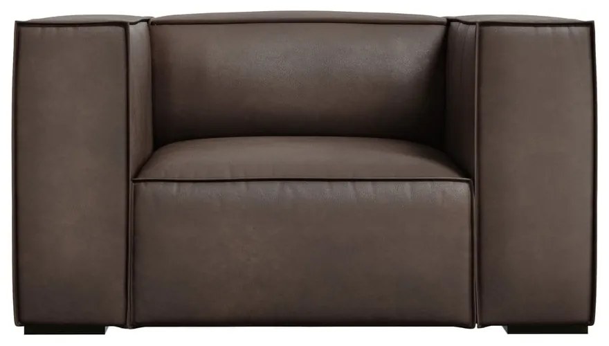 Barna bőr fotel Madame – Windsor &amp; Co Sofas