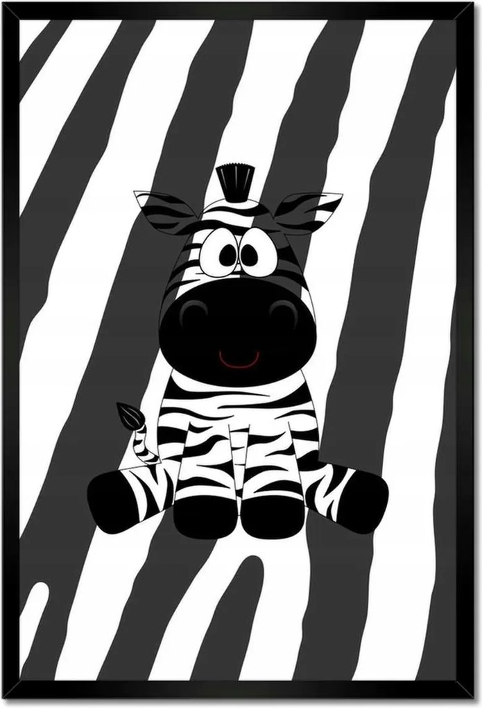Poszterek keretben 40x60 Zebra csíkos