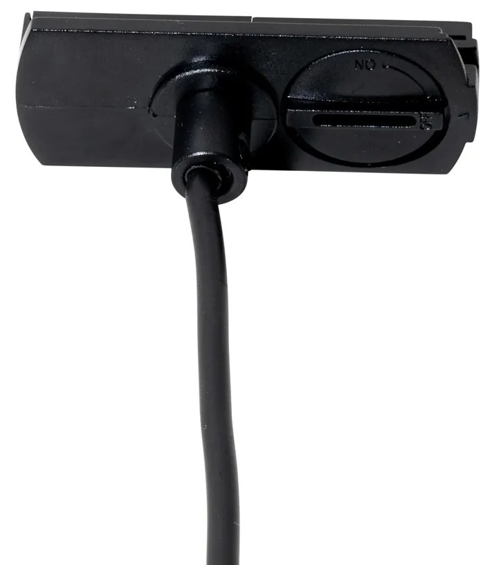 Modern fekete függőlámpa 1 fázisú sínrendszerhez - Iconic Frini