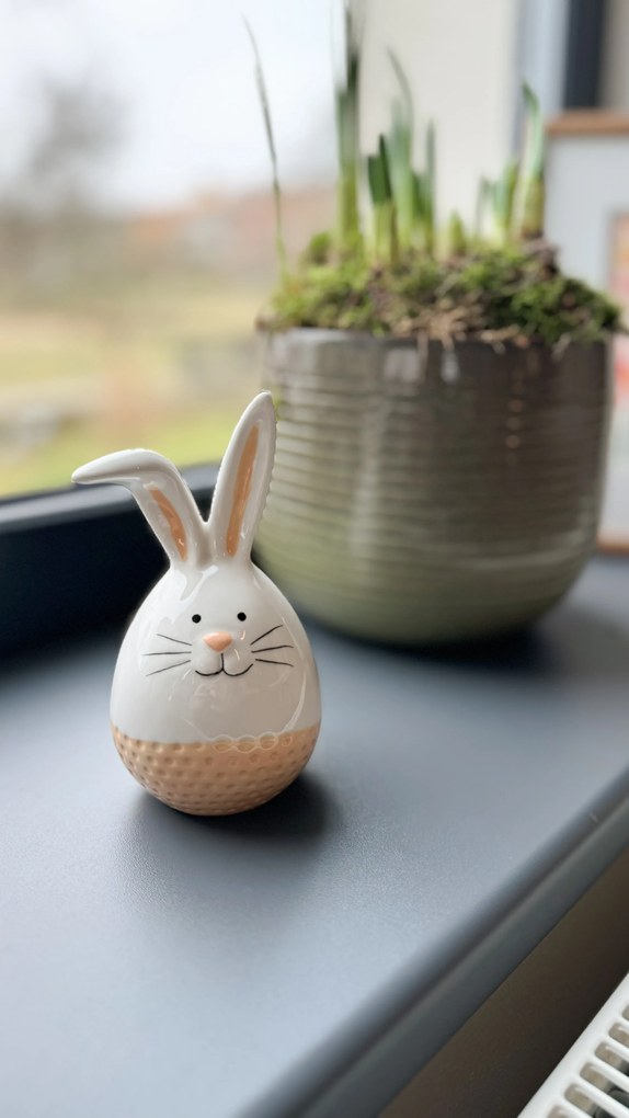 Fehér kerámia nyúl CERAMIC RABIT - különféle változatok