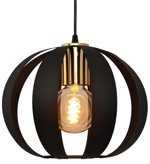 Csillár zsinóron NEWTON 3xE27/15W/230V fekete