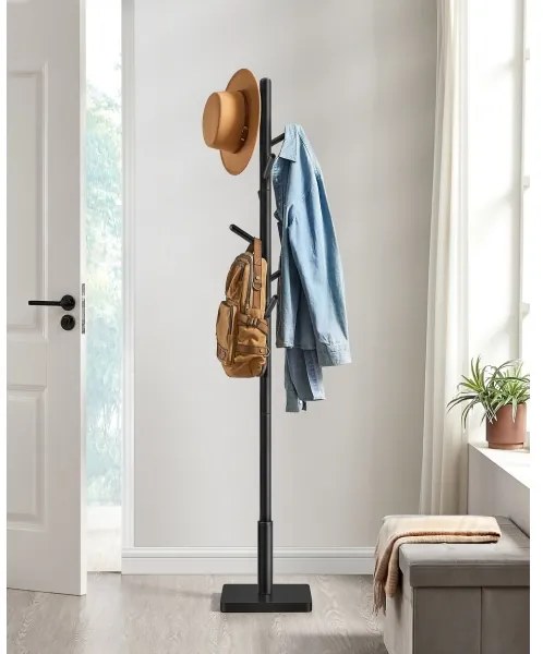 LINEA álló ruhafogas, fekete