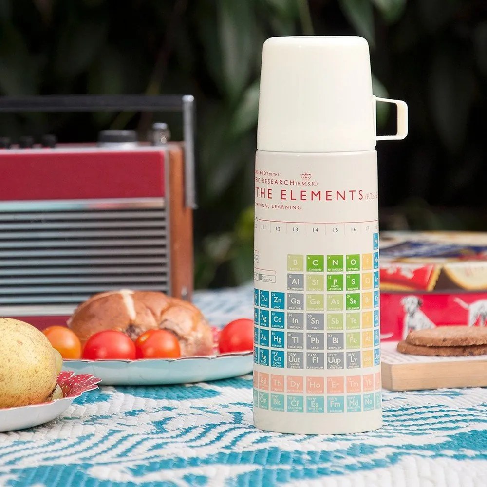 Krémszínű gyerek termosz 350 ml Periodic Table – Rex London