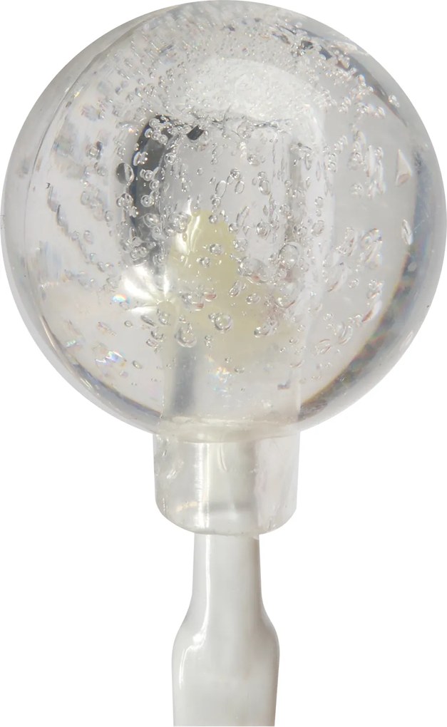 Karácsonyfa fényfüzér 20 LED-es gömbök meleg fehér