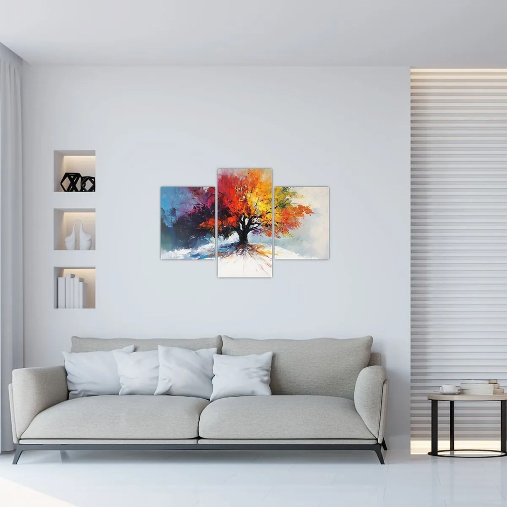 Kép - Színes fa (90x60 cm)