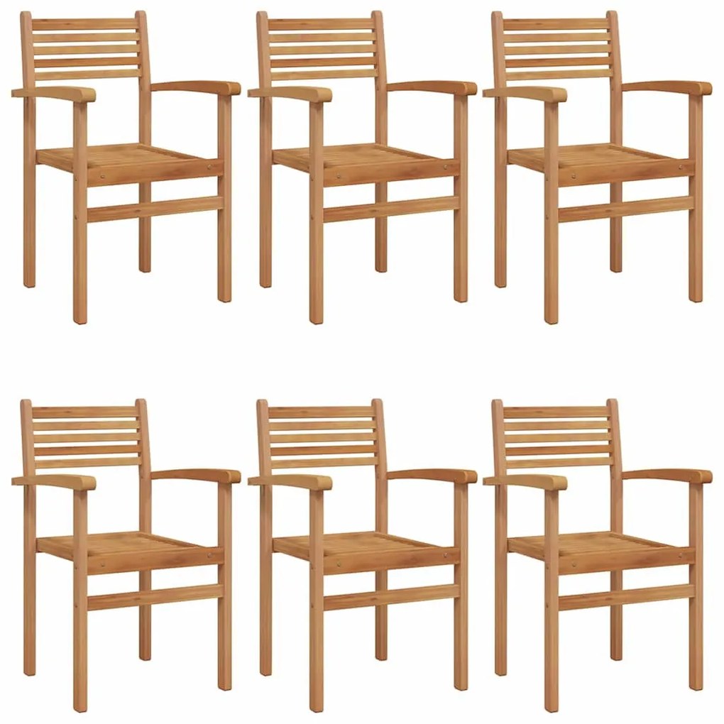Kerti összecsukható székek 6 pcs Barna 55.5 x 55.5 x 90 cm