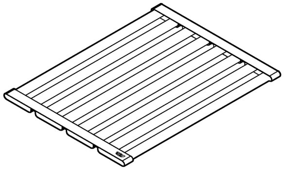 GROHE 40856SD0 - Csepegtetőtálca 450 × 348 mm, szálcsiszolt rozsdamentes acél