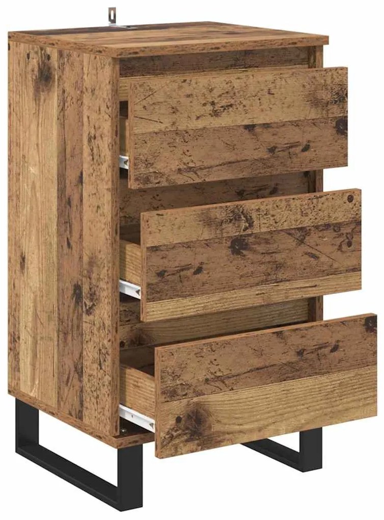 Széf fiókkal Régi fa Faanyag