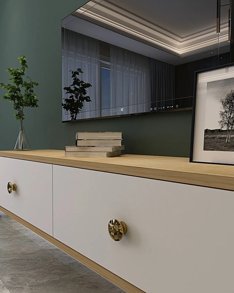 Zuzu 120 - Sapphire Oak, White, Gold