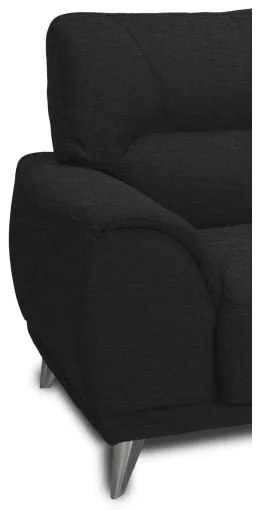 3 személyes LIVORNO kanapé fekete színben