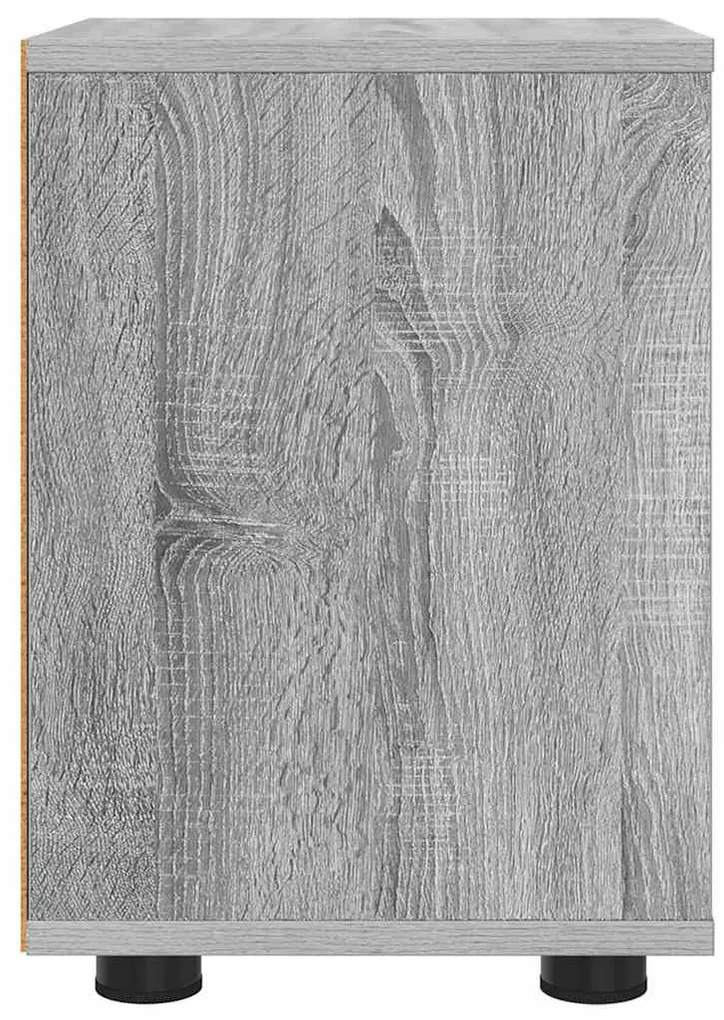 vidaXL Éjjeliszekrények 2 pcs Szürke Sonoma 30,5 x 30 x 43 cm Faanyag