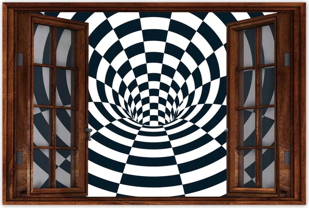 Poszterek 60x40 Absztrakt fekete-fehér