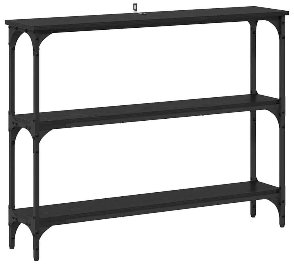Konzolasztal Musta tammi 100 x 22.5 x 75 cm Műgyanta fa és Fém