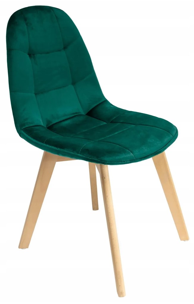 Skandináv étkezőszék BORA - zöld