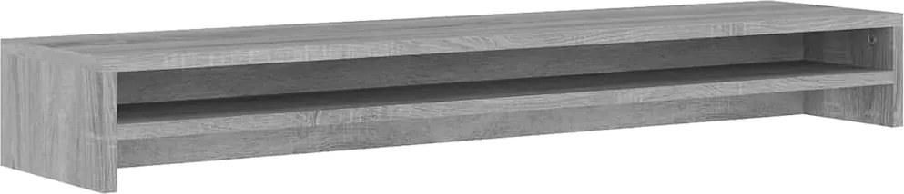 vidaXL szürke sonoma színű szerelt fa monitorállvány 100 x 24 x 13 cm
