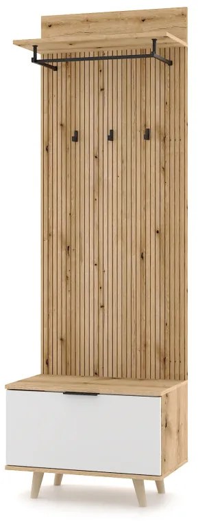 NORDIC D Előszobafal Evoke Tölgy Színben