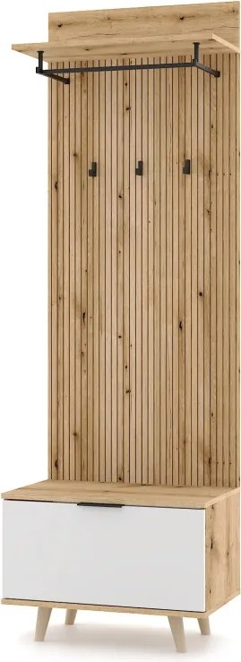 NORDIC D PRZEDPOKÓJ DĄB EVOKE/TABLILA/BIAŁY 5W