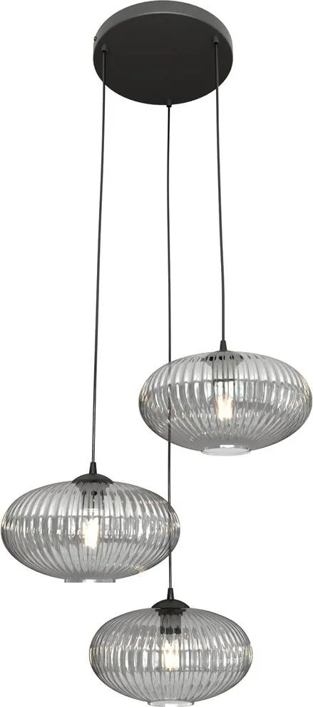 Emibig modern függeszték coco fekete grafit emi1377/3prem