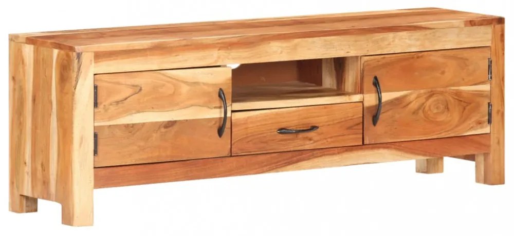 tömör akácfa TV-szekrény 116 x 30 x 40 cm