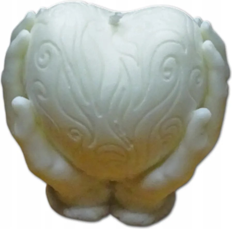 Kézzel készített illatos szójagyertya szív