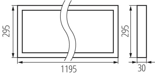 Kanlux 31174 - LED mennyezeti panel BAREV LED/40W/230V 4000K 120x30 cm