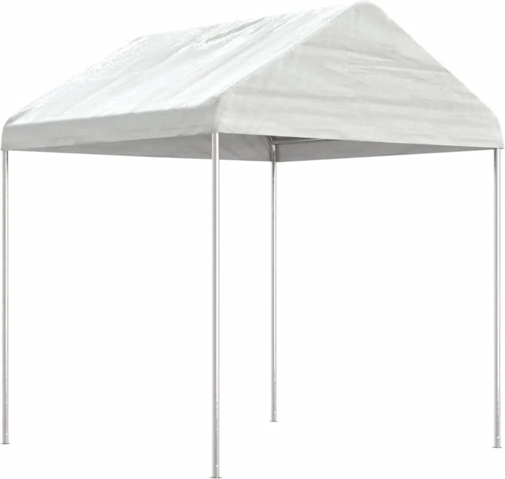 vidaXL fehér polietilén pavilon tetővel 2,28 x 2,23 x 2,69 m
