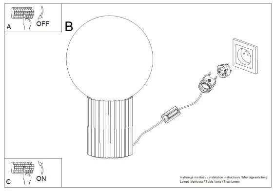 Sollux SL.1756 - Asztali lámpa HALO 1xG9/8W/230V átm. 12 cm rózsaszín