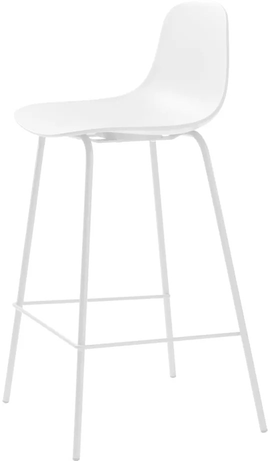 Fehér műanyag bárszék (ülésmagasság 67,5 cm) Whitby – Unique Furniture
