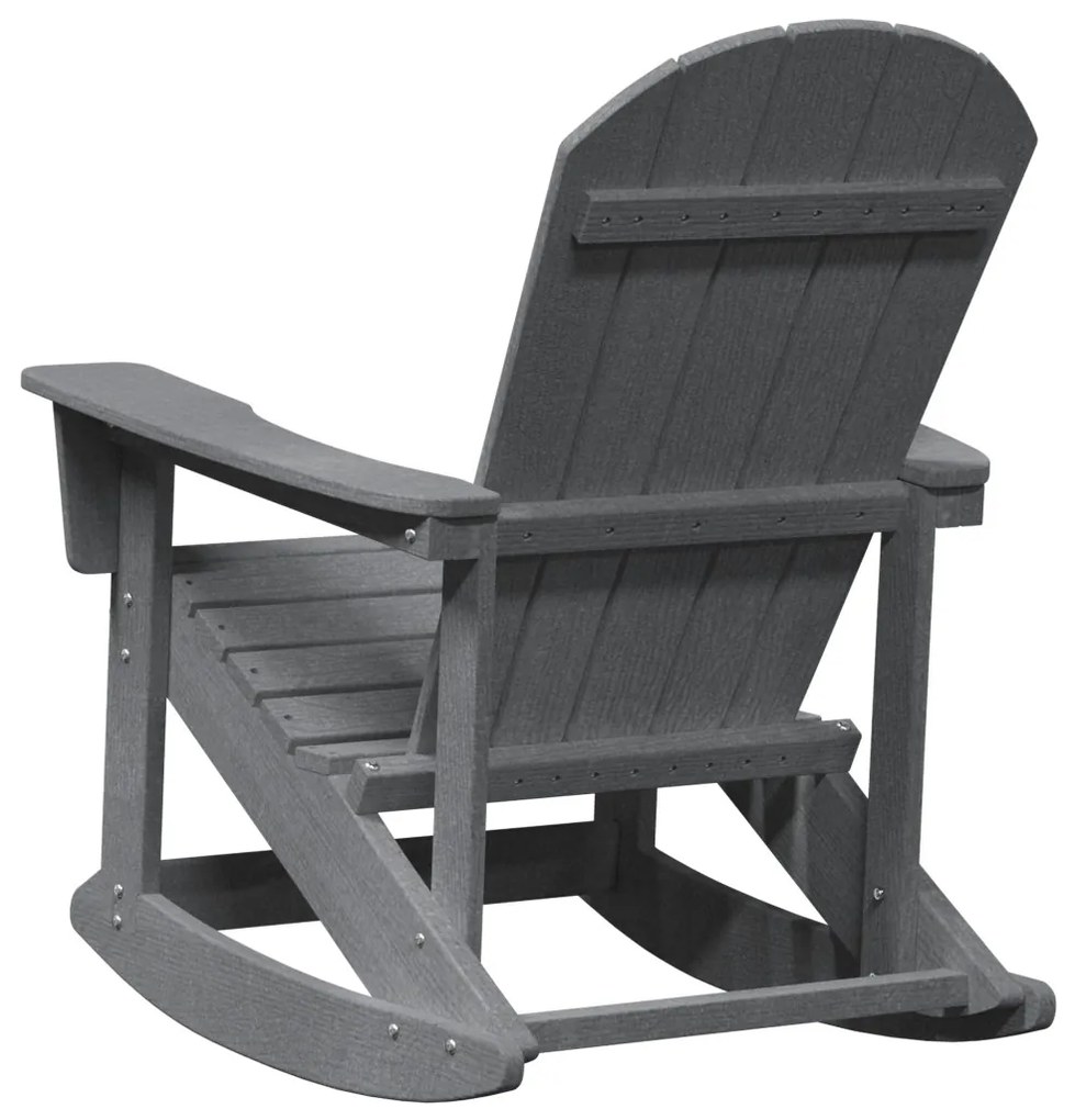 Adirondack hintaszék Világosszürke 73.5x92x90 cm HDPE