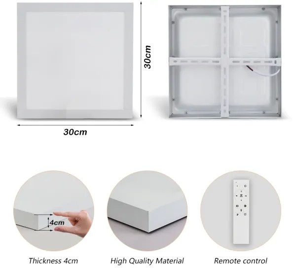 Brilagi-LED Fürdőszoba lámpa dimmelhető FRAME SMART LED/24W/230V IP44 fehér+RF