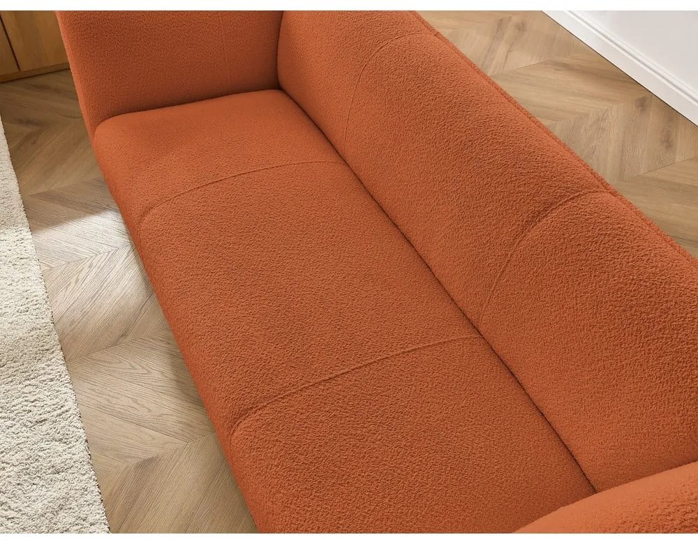 Narancssárga buklé kanapé 242 cm Giorgia – Bobochic Paris