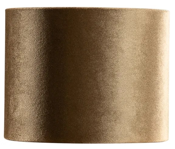 Bársony lámpabúra bronz színű, arany belsővel 18/18/14