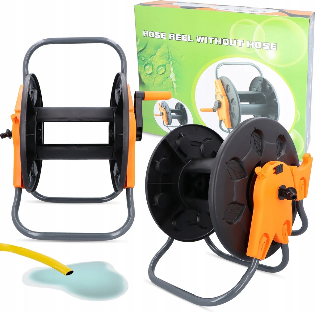 Kerti Tömlődob 1/2'' 60 m Állvány Összecsukható Könnyű Solid Ib