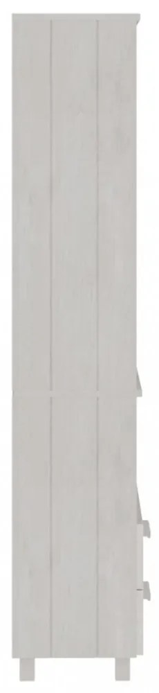 HAMAR fehér tömör fenyőfa tálalószekrény 60 x 35 x 180 cm