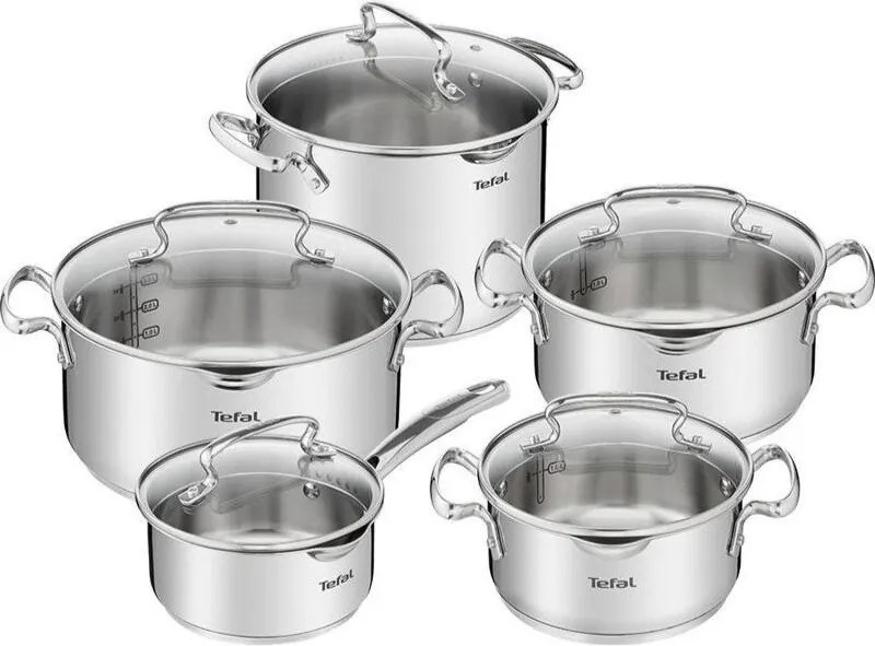 Rozsdamentes acél edény készlet 10 db-os DUETTO+ G719SA55 – Tefal