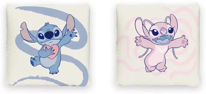Disney Lilo és Stitch, A csillagkutya Lovers párna, díszpárna 40x40 cm