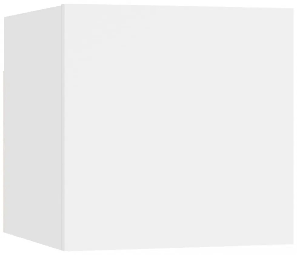 vidaXL 5 részes fehér szerelt fa TV-szekrényszett