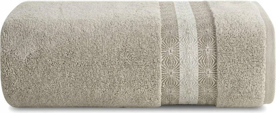 Malika fürdőlepedő 70x140 cm bézs, finom pamut mintával