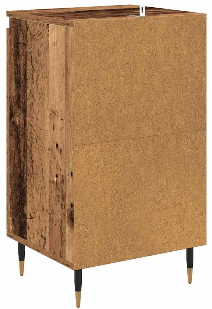 Széf 2 pcs Öreg fa 40 x 35 x 70 cm Műszaki fa és vas