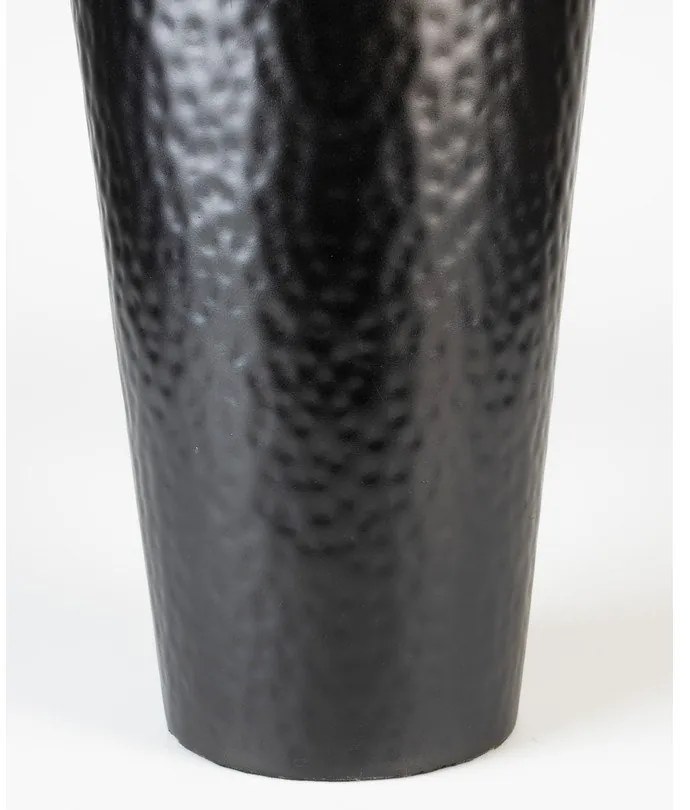 Fekete acél magas váza (magasság 49 cm) Dunja – White Label